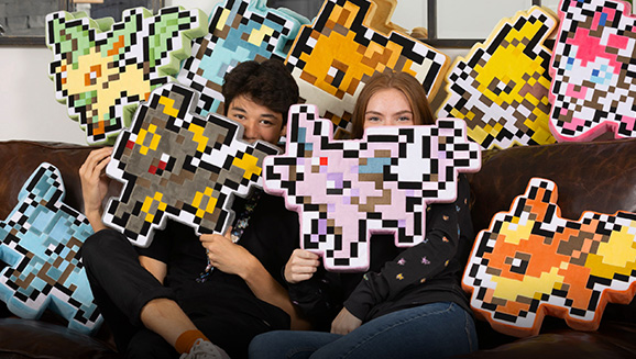 Eevee and Friends Evolve in the Eevee Pixel Collection! at the Pokémon Center