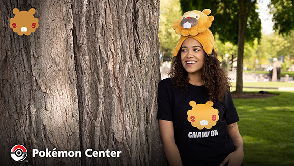Bidoof Day Shirts Hats Plush and More in the Pok mon Center