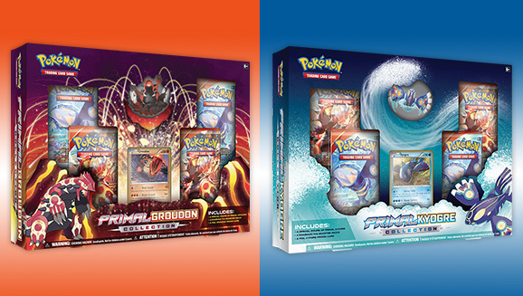 Pokémon TCG: Primal Groudon and Primal Kyogre Collections