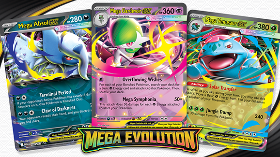 Pokémon TCG Mega Evolution Triple Play: Powerful Mega Evolution Pokémon ex