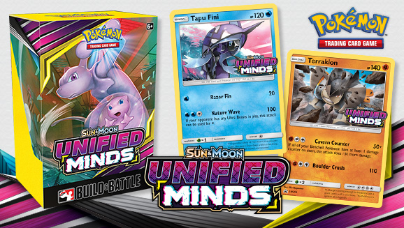 Come Together with Pokémon TCG: Sun & Moon—Unified Minds Build & Battle Boxes