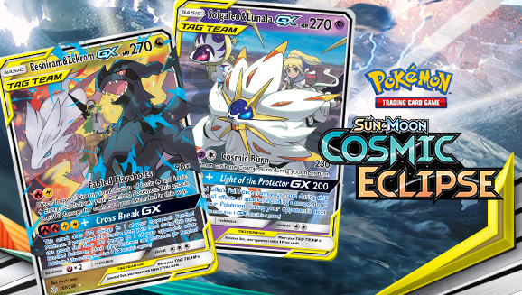 Reshiram & Zekrom-GX (Cosmic Eclipse 157/236) – TCG Collector