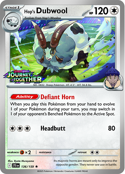Hop into Pokmon TCG: Scarlet & VioletJourney Together with Hop's Snorlax  and Hop's Dubwool | Pokemon.com