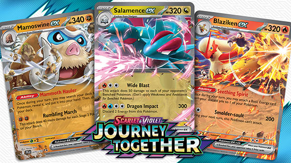 Scarlet & Violet—Journey Together Triple Play: Mamoswine ex, Salamence ex, Blaziken ex