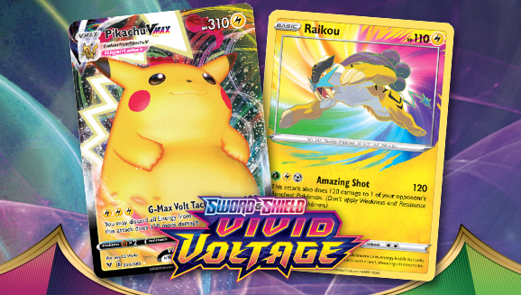 Pikachu VMAX, Ninjask, Hitmontop, and More in the Pokémon TCG: Sword & Shield—Vivid Voltage Expansion