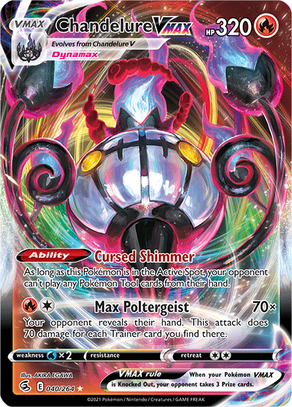 Chandelure VMAX, Genesect V, and More in Pokémon TCG: Sword & Shield—Fusion  Strike