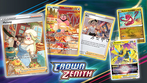 Zeraora VSTAR, Radiant Eternatus, and More from Pokémon TCG: Crown