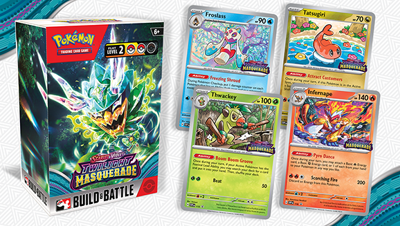 Get the Pokémon TCG: Scarlet & Violet—Twilight Masquerade Build & Battle Box Early