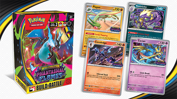 Get a Pokémon TCG: Mega Evolution—Phantasmal Flames Build & Battle Box Early