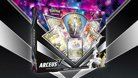  Pokemon TCG: Arceus V Figure Collection Box : Toys & Games