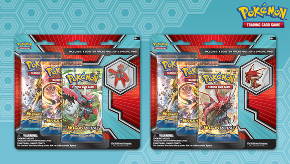 Mega Scizor and Shiny Mega Gyarados 3-Pack Pin Blister