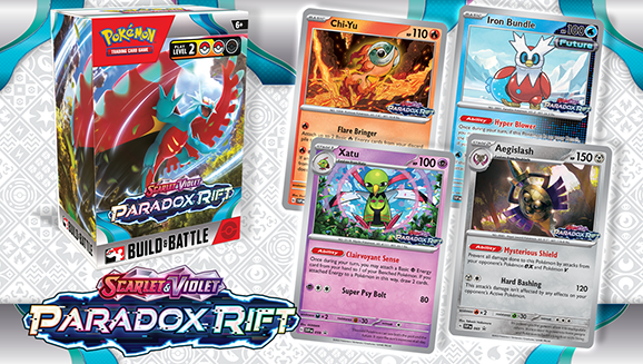 Get the Pokémon TCG: Scarlet & Violet—Paradox Rift Build & Battle Box Early