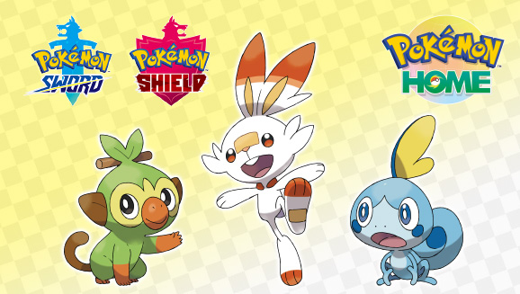 Pokémon Sword and Shield starters Sobble, Scorbunny and Grookey