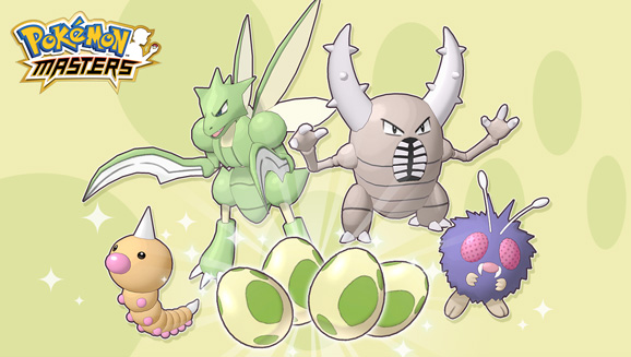 Hatch Scyther, Pinsir, and more during the Pokémon Masters Bug-Type Egg Event