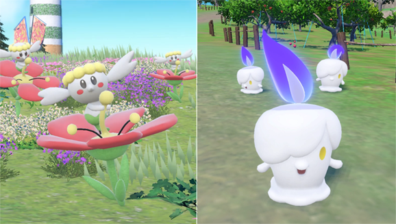 Captura a Flabébé y a Litwick en las apariciones masivas de Pokémon Escarlata y Pokémon Púrpura