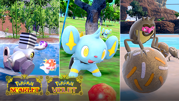 Catch Magikarp, Shinx, Rellor, and Varoom in Pokémon Scarlet and Pokémon Violet Mass Outbreaks