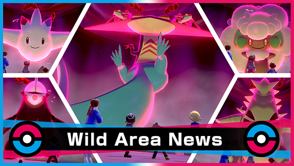 ◓ Pokémon Sword/Shield (Wild Area News): Pokémon do tipo Normal e tipo  Dragão voltam nas Max Raid Battles!