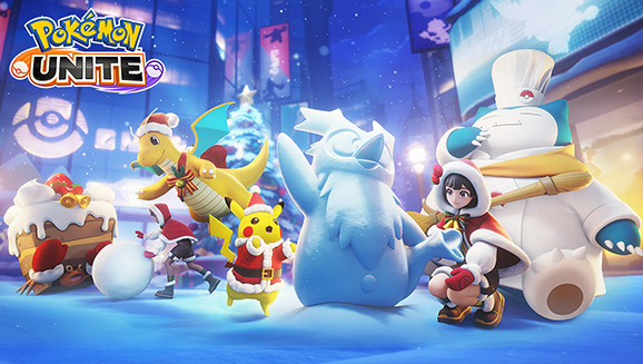 Pokémon UNITE Holiday Festivities Introduce Tsareena and Dragonite