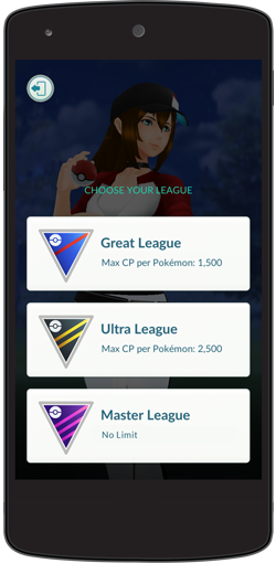 View globally ranked Trainers with the GO Battle League