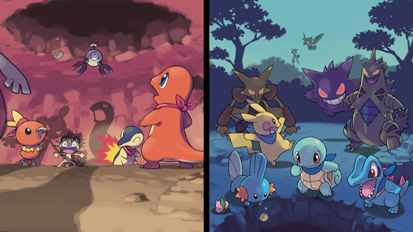 Pokémon Mystery Dungeon Blue Rescue Team and Pokémon Mystery Dungeon Red Rescue Team 