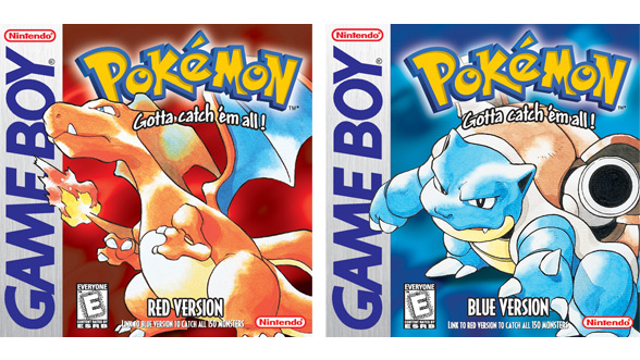 Pokemon Red Blue Yellow Green 4 Boxes for Game Boy Nintendo 4