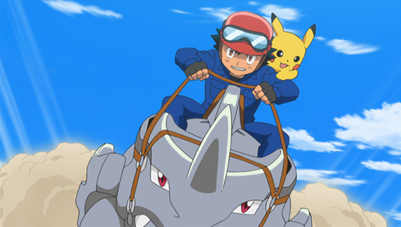 ¡Persecución en las carreras de Rhyhorn!