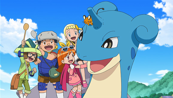 Ash, Clemont and Bonnie Meets - POKEMON XY ANIME by