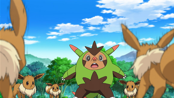 Love Strikes! Eevee, Yikes!