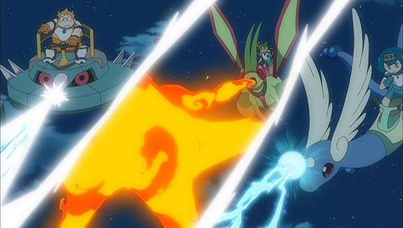 Full Moon and Many Arms Pokemon